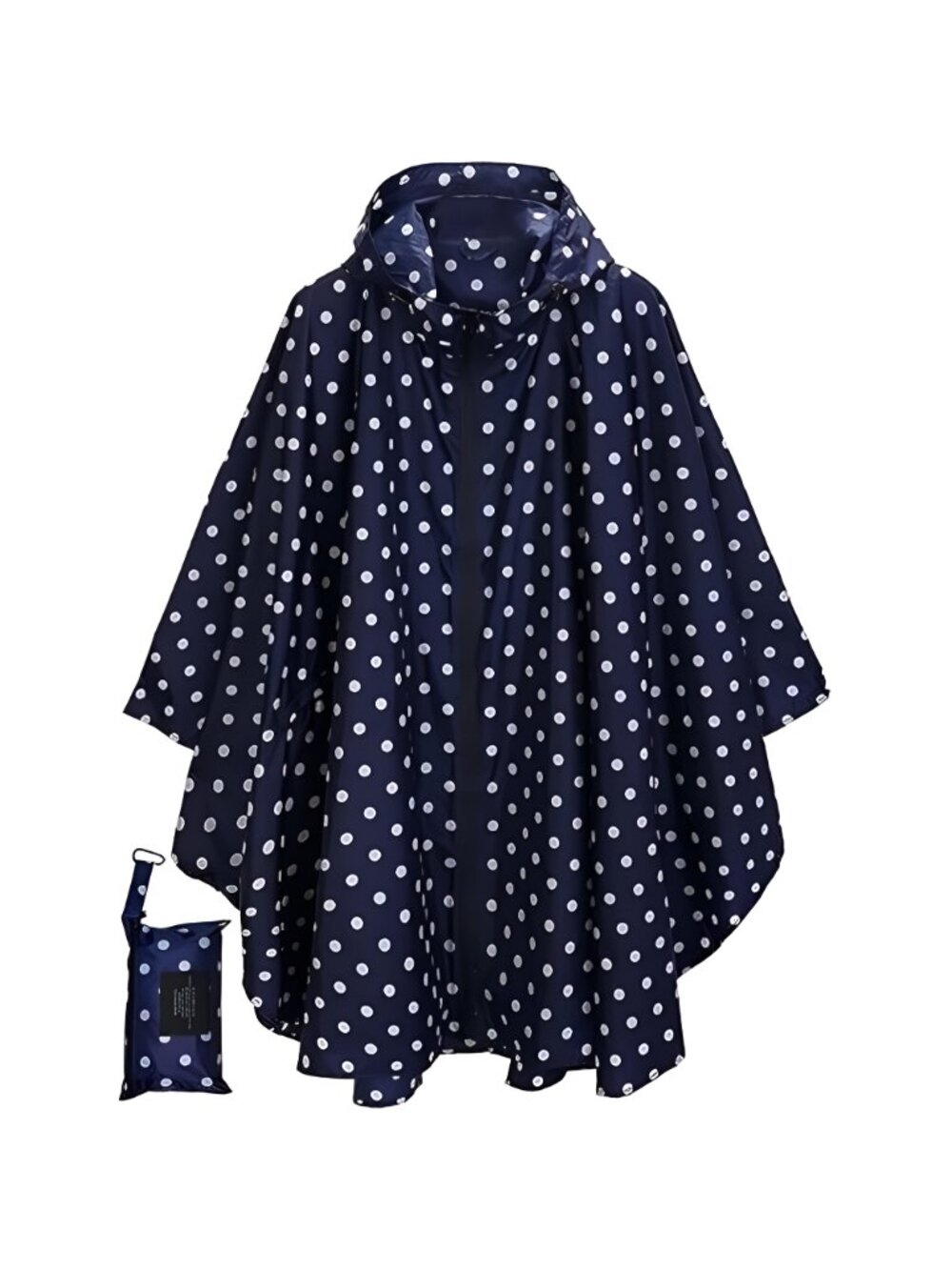 Fashion Hooded Rain Poncho Waterproof Raincoat Jacket with pocket - Picture 8 of 8